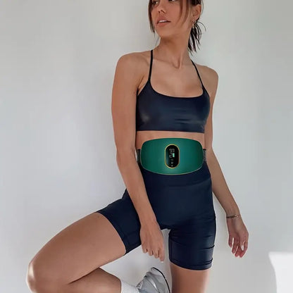 Cinturón de masaje abdominal eléctrico, recargable por USB