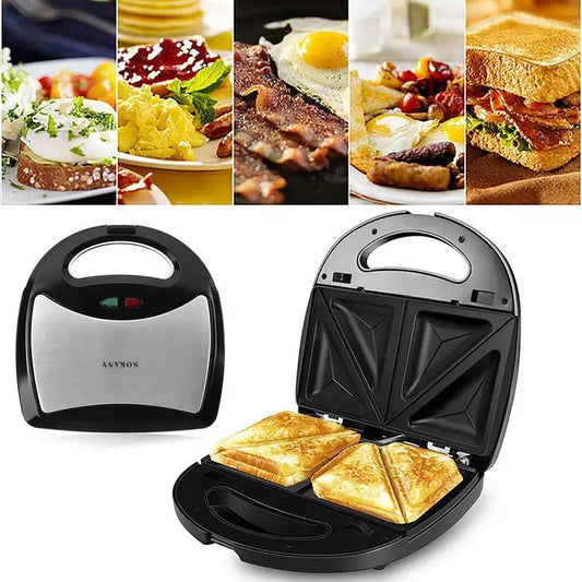 Sandwichera electrica 750W, tostadora y grill