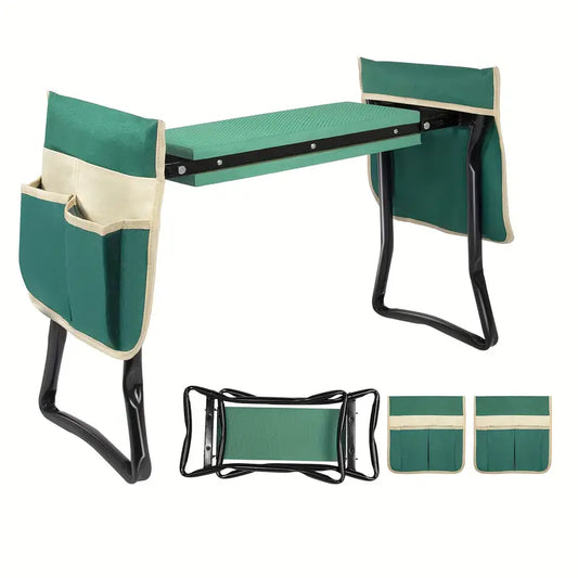 Silla de jardinería mejorada y cojín de rodilla suave, reforzado y ensanchado