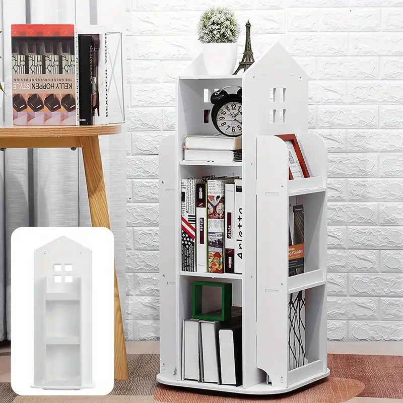 Organizador de Piso Rotativo para Dormitorio, Sala, Oficina o Estudio 360º