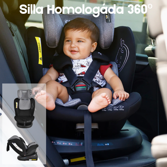 Silla para bebes y niños para el coche 360º