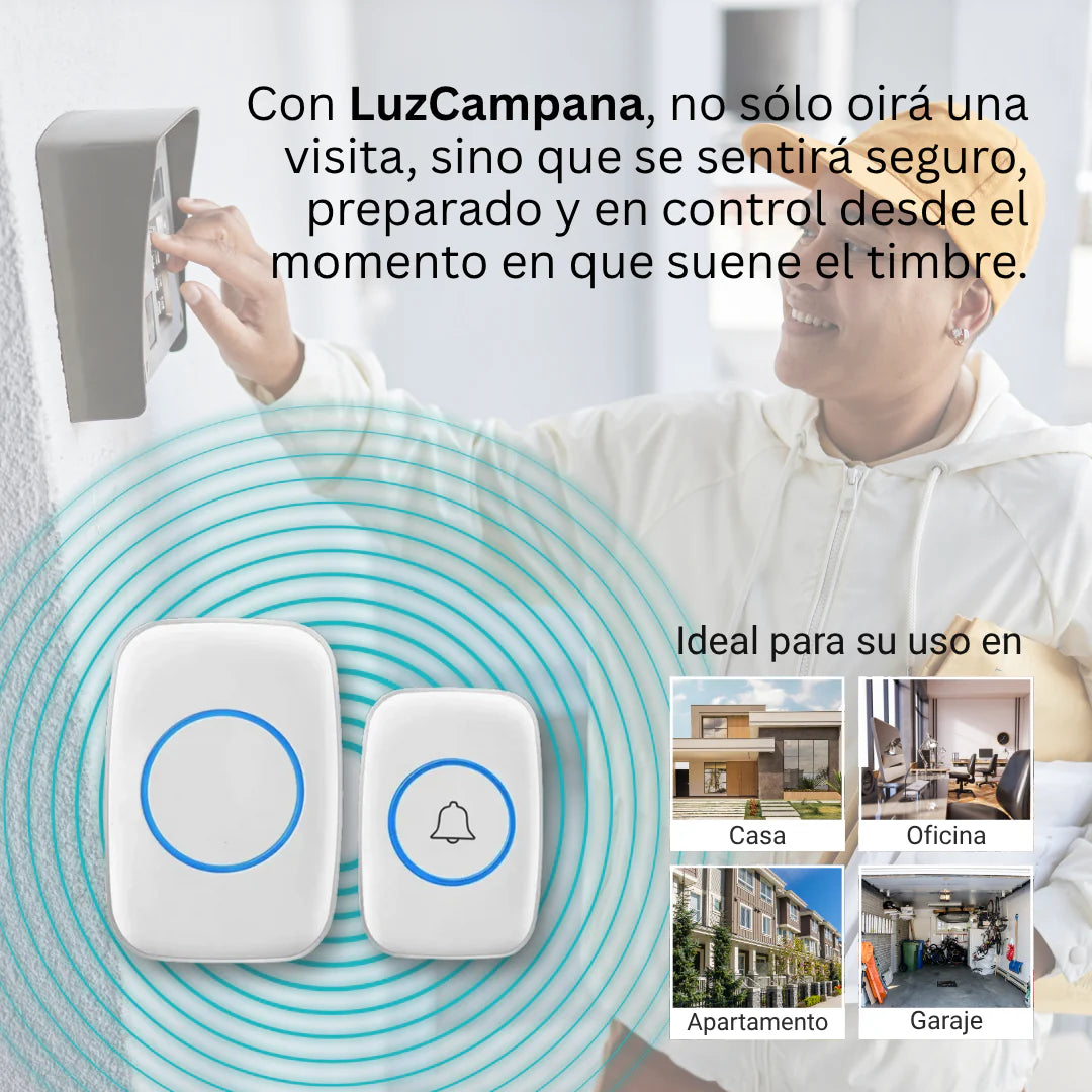LuzCampana - Proteja a sus seres queridos con el timbre inalámbrico inteligente