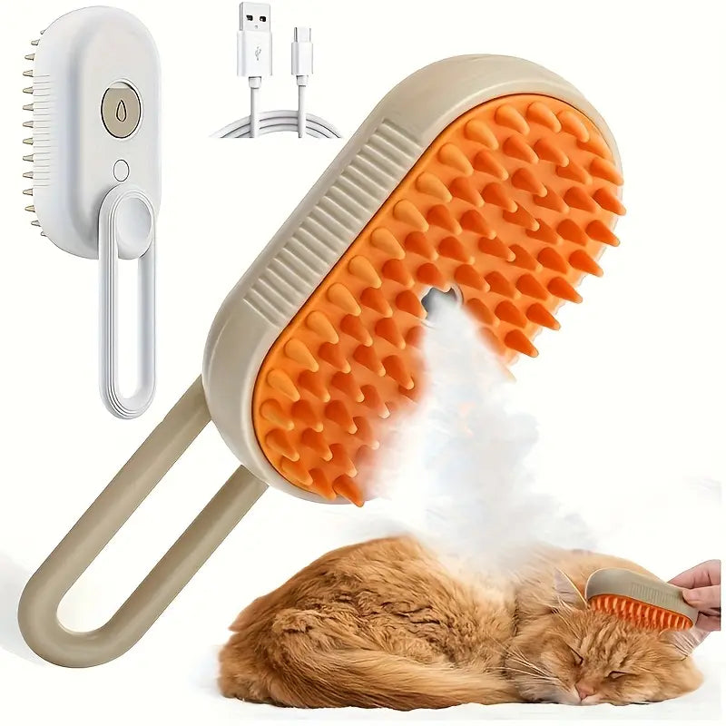 Masajeador de vapor de gato recargable por USB