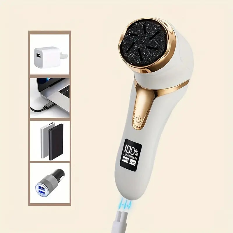 Herramienta de pedicura portátil recargable para el cuidado profesional de los pies, IPX6 resistente al agua