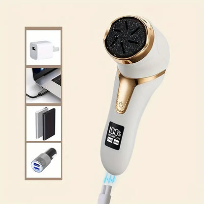 Herramienta de pedicura portátil recargable para el cuidado profesional de los pies, IPX6 resistente al agua