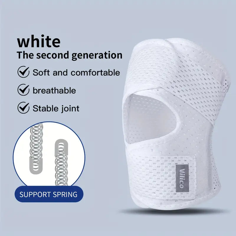 Rodillera Elástica Unisex para Deportes, Soporte de Poliéster Transpirable para Baloncesto y Fitness