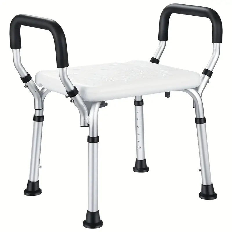 Taburete De Ducha Ajustable En Altura Antideslizante