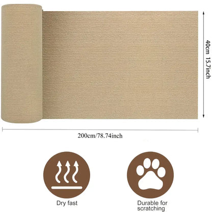 Protector de muebles para gatos que se puede recortar, con un tapete antiarañazos autoadhesivo