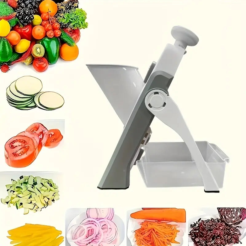 1 pieza de mandolina manual con cuchilla de acero inoxidable, versatil