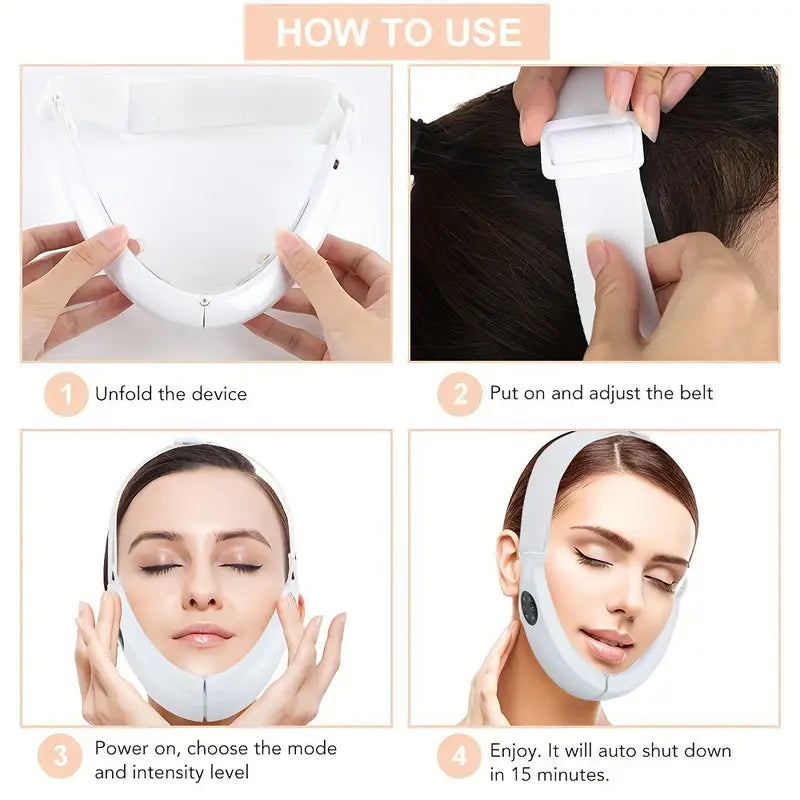 Lifting facial en forma de V con carga USB - Dispositivo de belleza multifuncional