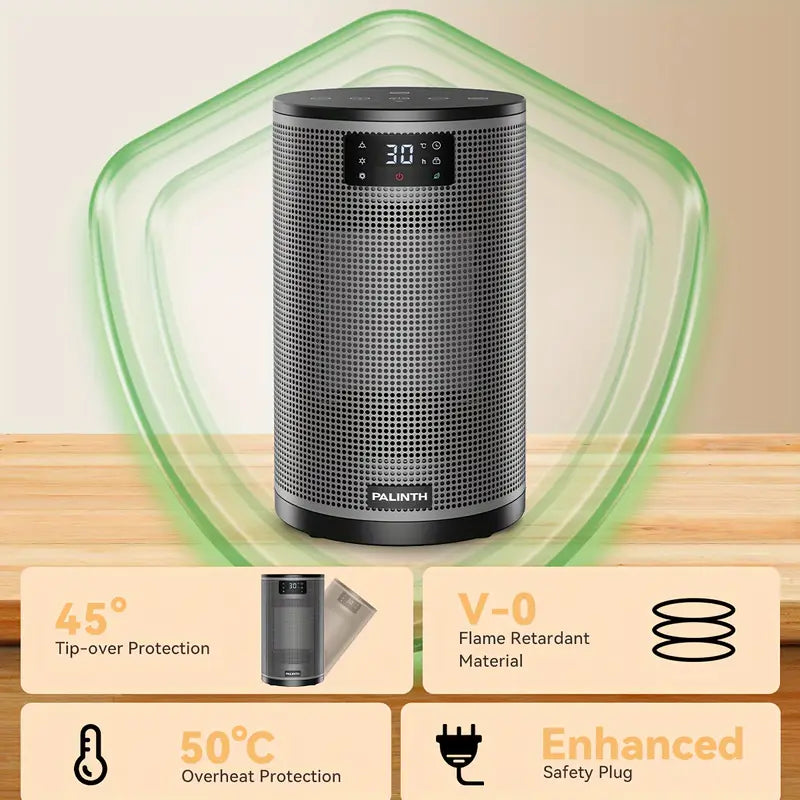 Calentador Eléctrico de Cerámica Portátil PTC de 1500W