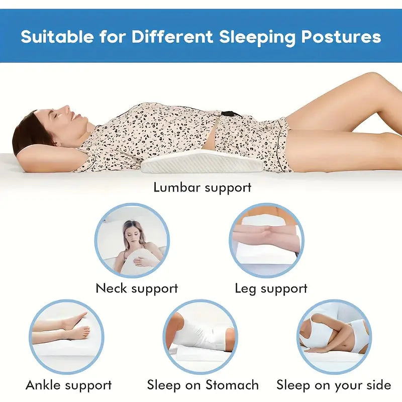 Almohada de Soporte Ergonómica para Piernas, Rodillas, Parte Baja de la Espalda y Cabeza