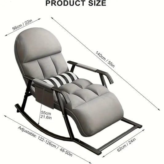 Sillón mecedora moderno para salón con función de reclinación