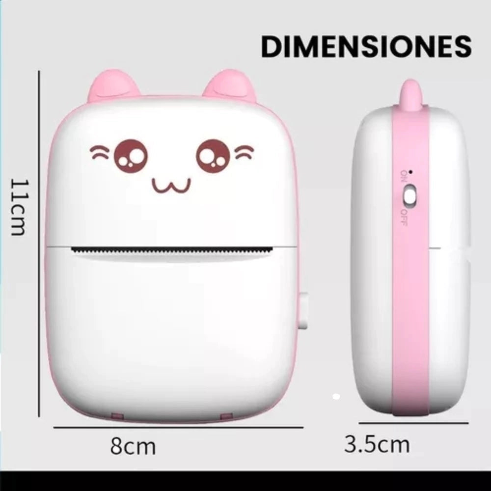 Mini Impresora Portátil + 10 rollos de regalo