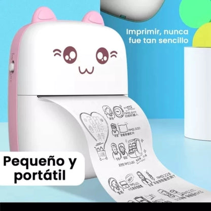 Mini Impresora Portátil + 10 rollos de regalo