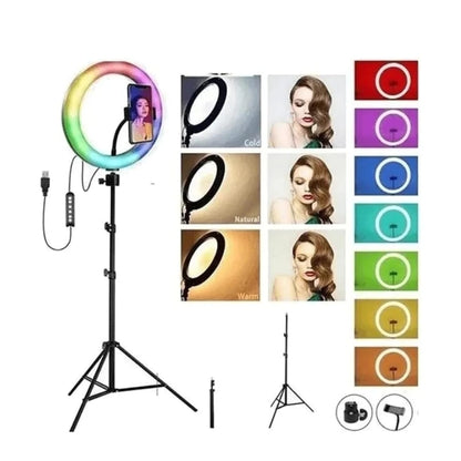 Aro De Luz 30cm Rgb