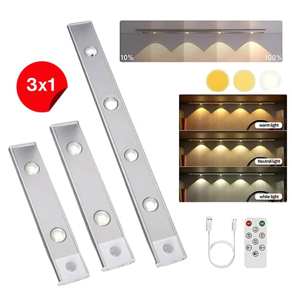 ¡PROMO 3X1! Barra Led con Sensor Movimiento 3en1